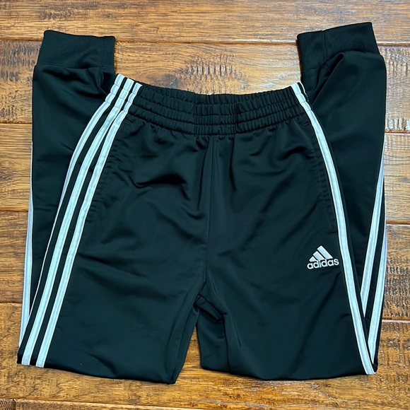 Adidas Kids Unisex Originals Adicolor SST Track Pants Black/White Excellent Cond - Picture 1 of 5